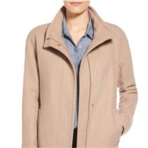 Ellen Tracy Wool Blend Stadium Coat